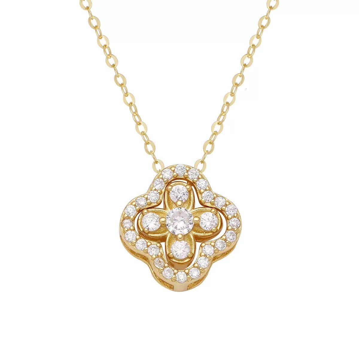 Necklace Fashionable Lucky Clover Titanium Steel Necklace For Women With Elegant Temperament Simple And Versatile Clavicle Chain Fashion Accessories - view 6