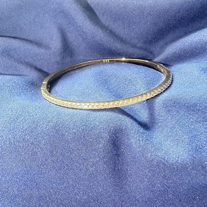 S925 Sterling Silver Bracelet For Women Minimalist Smooth Hypoallergenic Jewelry Gift For Friends Valentines Day 260626 - view 4