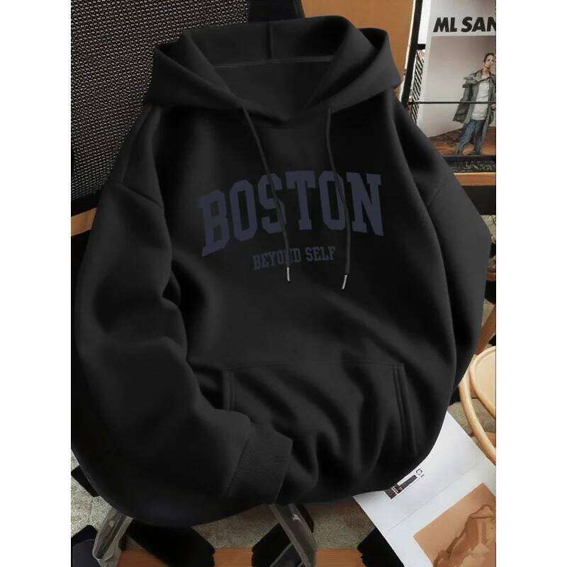 2026 New Men's Loose Hoodie Thin Spring Autumn Versatile Casual No Pilling Fade Resistant W260626 - view 5