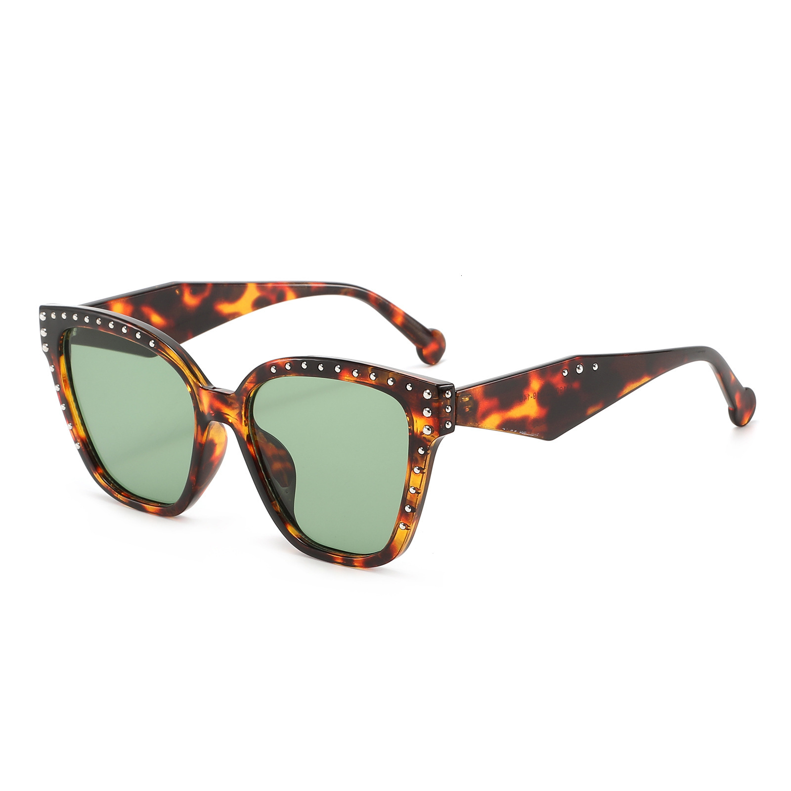 New Vintage Studded Cat-Eye European And American Trendy Versatile Sunglasses, High-End Women's Fashion Eyewear - view 3