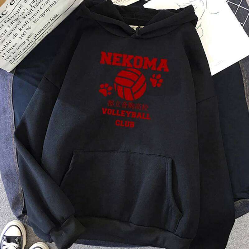 Oya Haikyuu Japanese Anime Hoodies Men Kawaii Cartoon Nekoma Graphic Streetwear Kuroo Volleyball Sweatshirts Male W260626