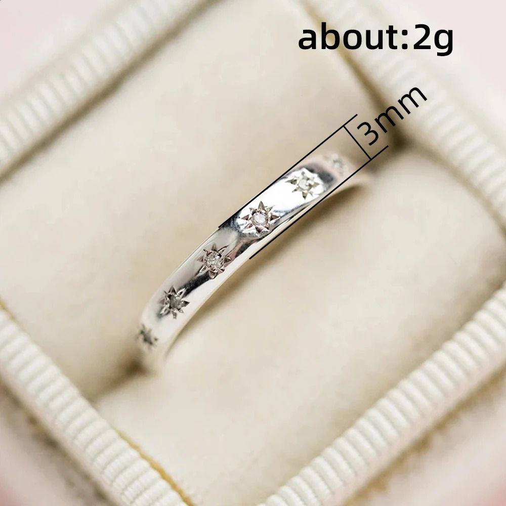 Huitan Korean Style Simple Metal Rings for Women Inlaid Shiny CZ Stone Daily Wearable Accessories Versatile Lady Finger Jewelry 260625 - view 6