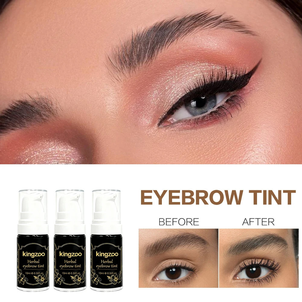 Waterproof Henna Brow Tint Kit Professional Salon Formula Long-Lasting Natural Eyebrow Dye BlackBrown Easy to Use at Home 260626 - view 4