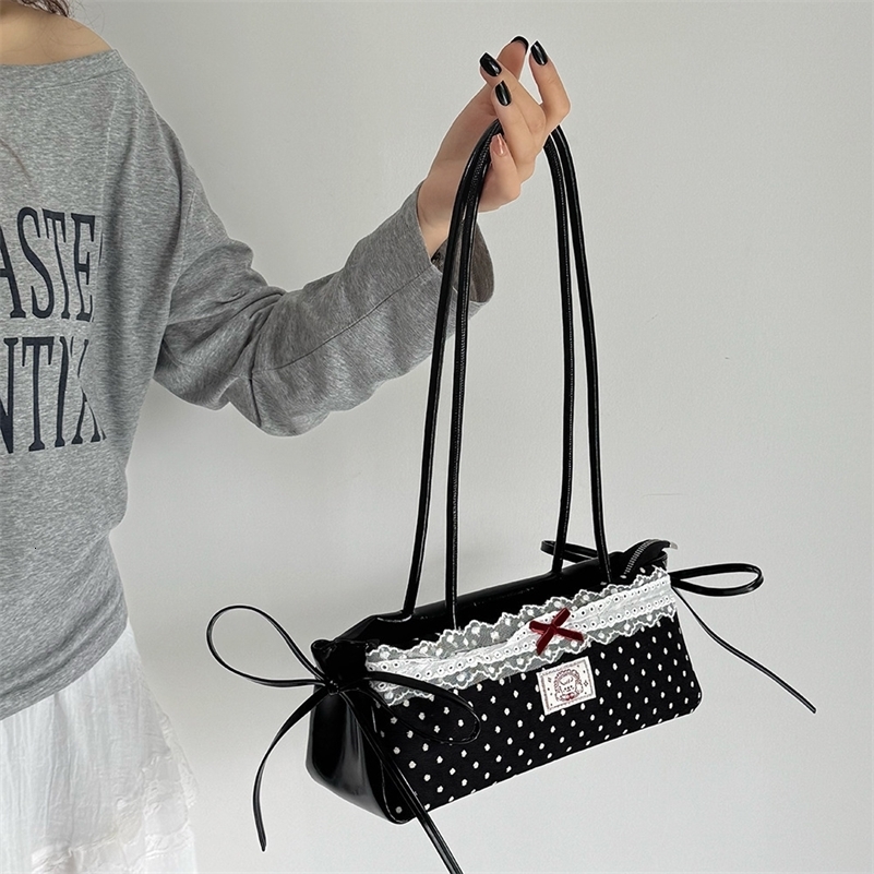 French Elegant Square Bag Korean Bow Decoration Pu High-quality Bag Niche Simple Ballet Style Shoulder Bag Casual Women Bags a260625