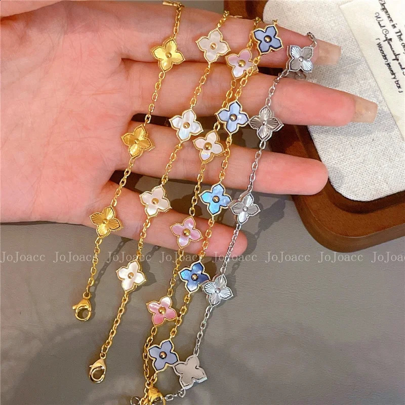 Fashion Personalized Natural Flower Bracelet for Women 2025 Stainless Steel Jewelry Bracelet Anniversary Gift260603 - view 1