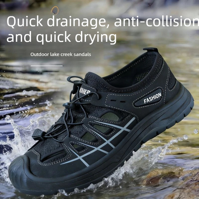 2026 Mens Sandals Summer Beach Trail Shoes Anti slip Wear resistant Simple and Versatile Air Conditioning 260626 - view 5