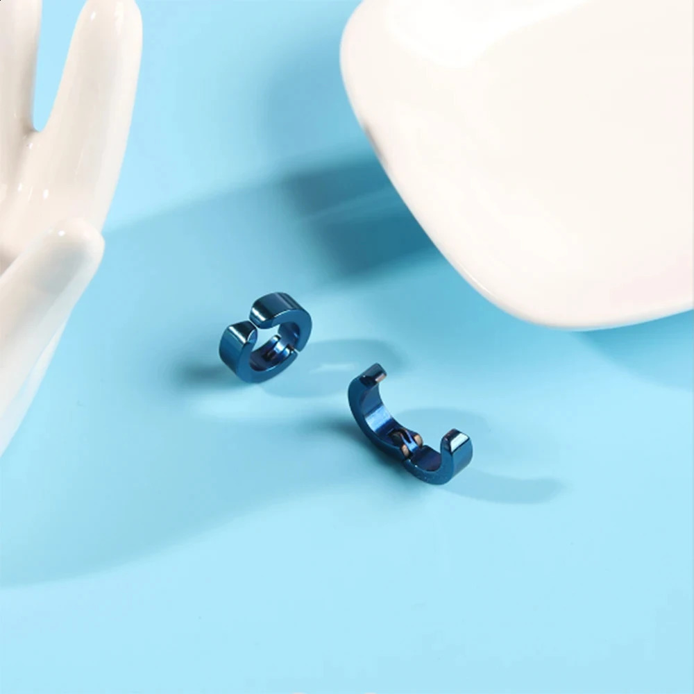 1 Pair of Personalized Punk Stainless Steel MENS Ear Clips 260623 - view 6
