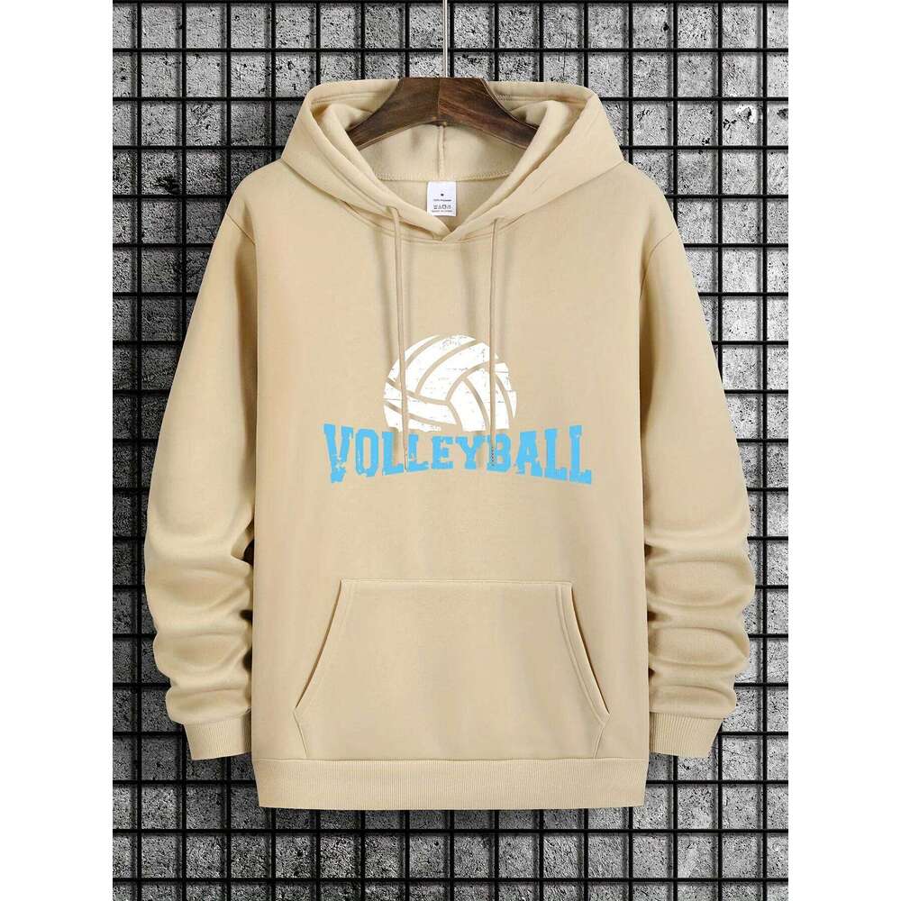 Autumn winter men's and women's VOLLEYBALL printed high-end versatile trendy casual sports hooded sweatshirt W260626 - view 4