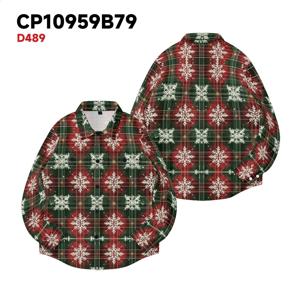autumn and winter fleecelined collared longsleeve buttonup shirt with double pockets 250805