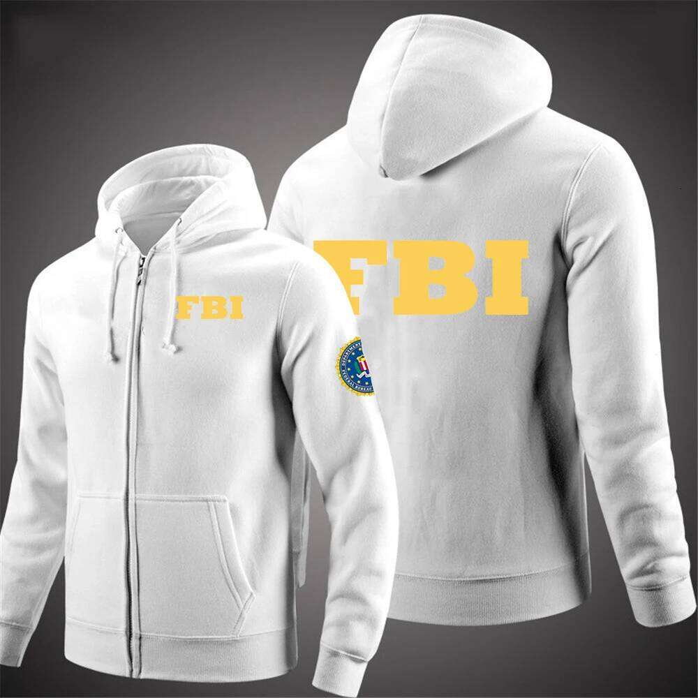 FBI 2021 Men's New Spring And Autumn Fashionable Printing Zipper Hoodies College Harajuku Casual Sport Jackets Sweatshirts Tops W260626 - view 7