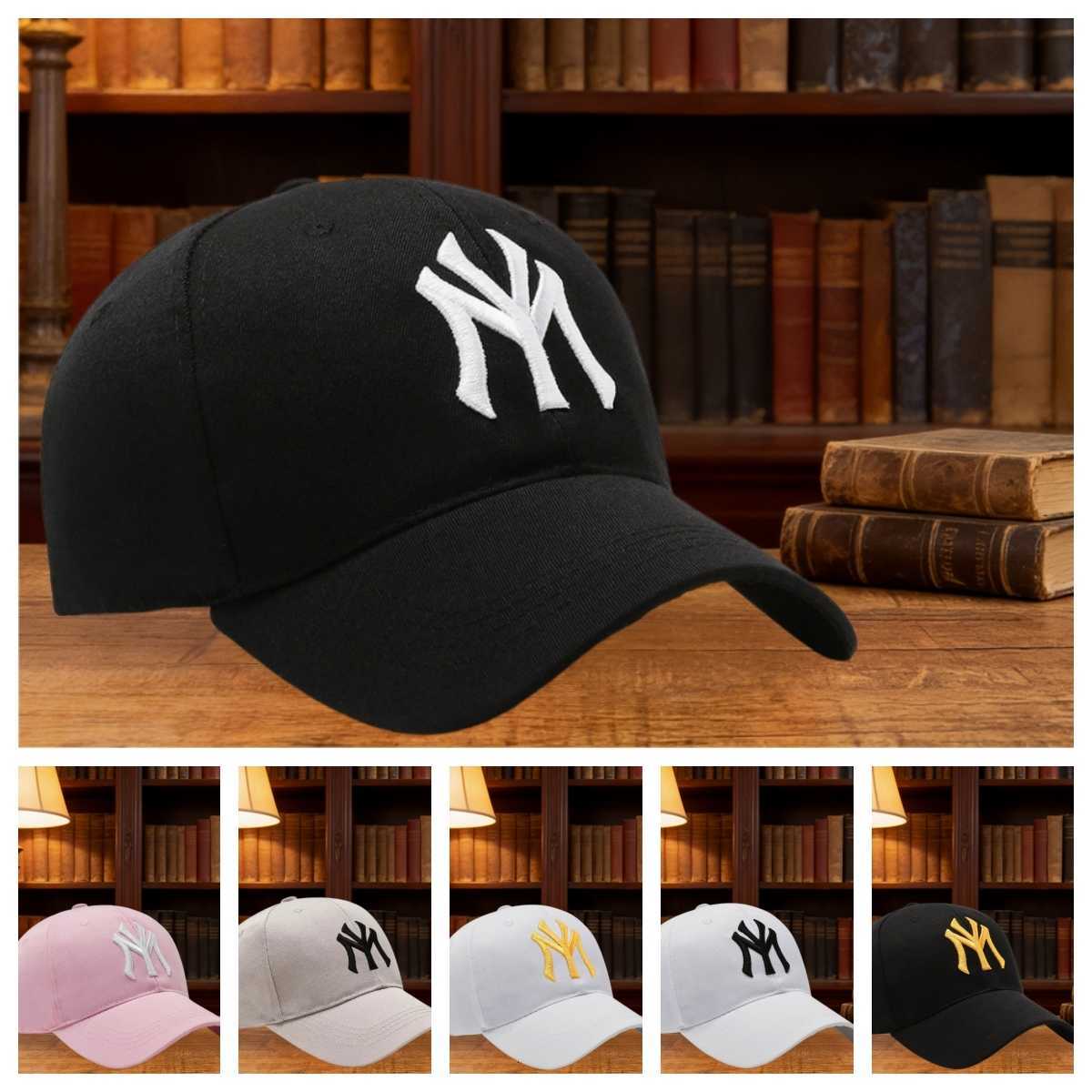 NY Letter Embroidery Baseball Unisex Adjustable Cotton Dad Hat Casual Sunscreen Peaked for Men Women Streetwear Sport M260626 - view 1