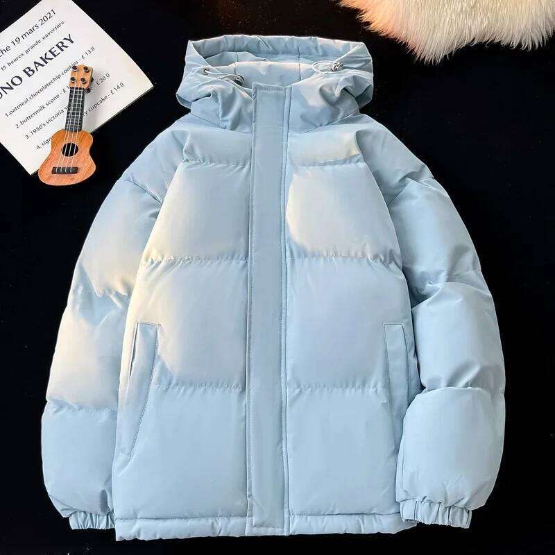 Men's Winter Outdoor Mountaineering and Camping Thick Warm Cotton Jacket Comfortable Versatile Cold Proof Breathable Hooded Coat W260626 - view 6