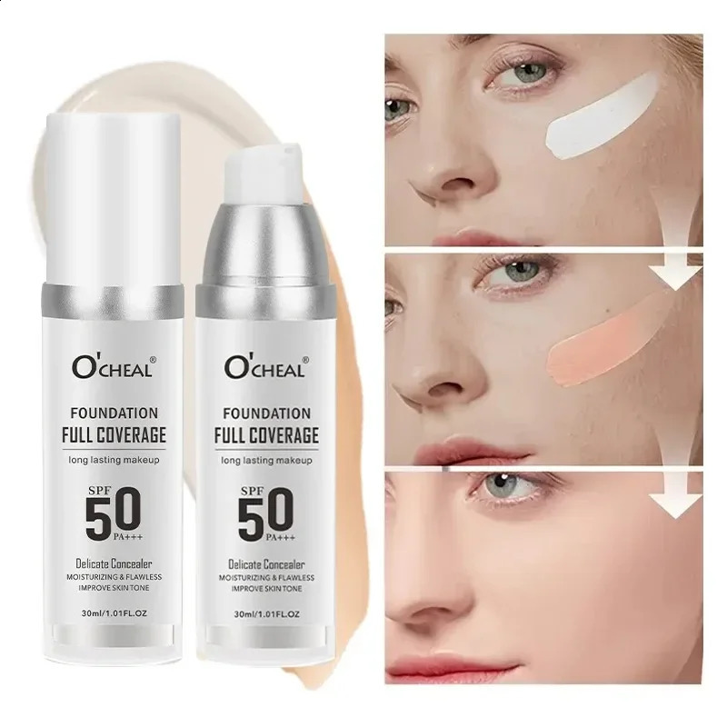 Color Changing Foundation Makeup Concealer Long Lasting Moisturizing Nourishing Oil-Control Skin Face Base Cosmetics 260625