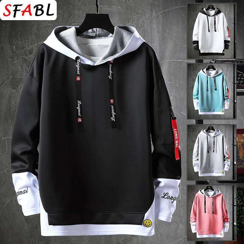 New Fashion Hoodies Hip Hop Hooded Male Sweatshirts Men's Top Streetwear Casual Outdoor Breathable Pullovers Fashionable W260626 - view 1