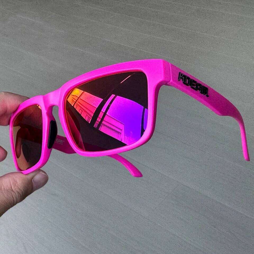 New KDEAM Colorful Design Men Square Polarized Sunglasses Cool Fashion Women Shades Sun Glasses Reflective Coating Lens UV400 26Y0626 - view 6