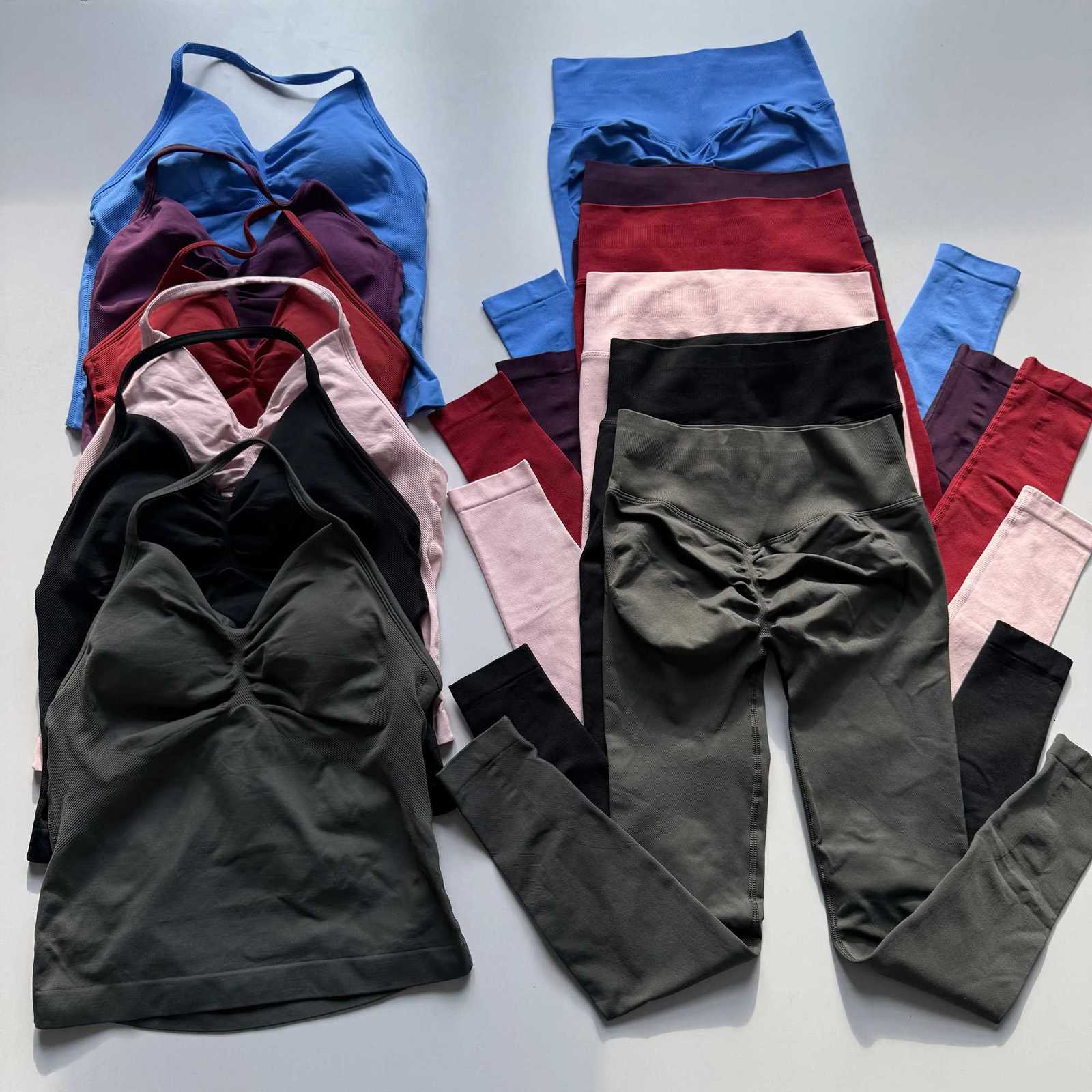 Bra Sports Womens for Shock-Proof Professional Fitness Back-Slimming Design Quick-Drying Running High-Waisted Yoga Outfit Set M260626 - view 4