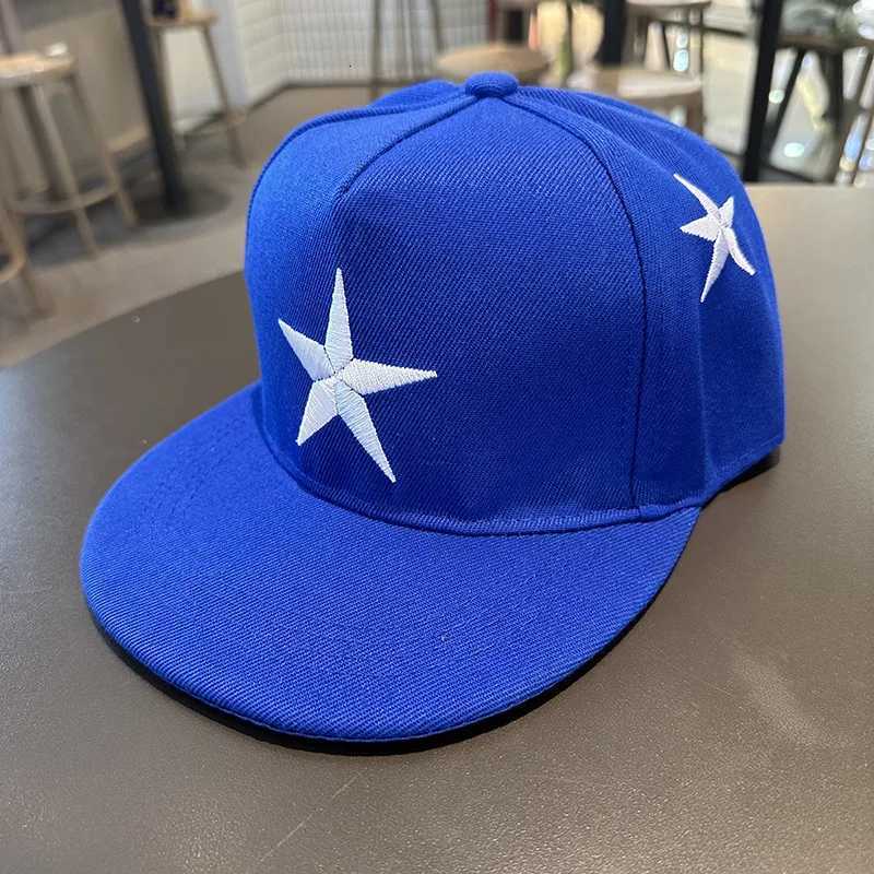 Five-pointed Star Embroidery Tide Mens All-match Flat Brim Baseball Ladies Summer Hip-hop Hat Outdoor Shade Adjustable M260626 - view 4