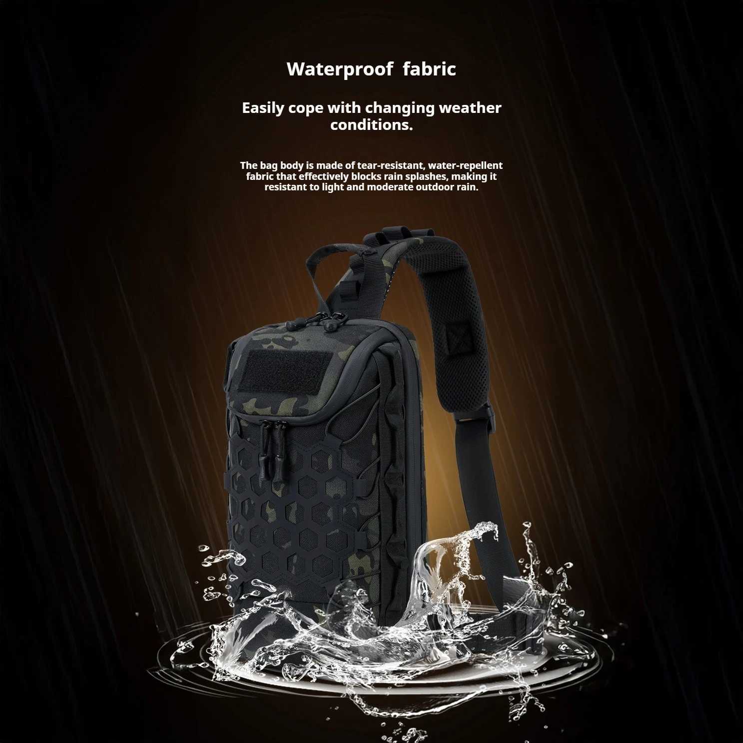 Pack Outdoor Port Tactical Bag Backpack Sling Shoulder Backpack Tactical Bag for Every Day Carry Commuting Chest Bag M260626 - view 7