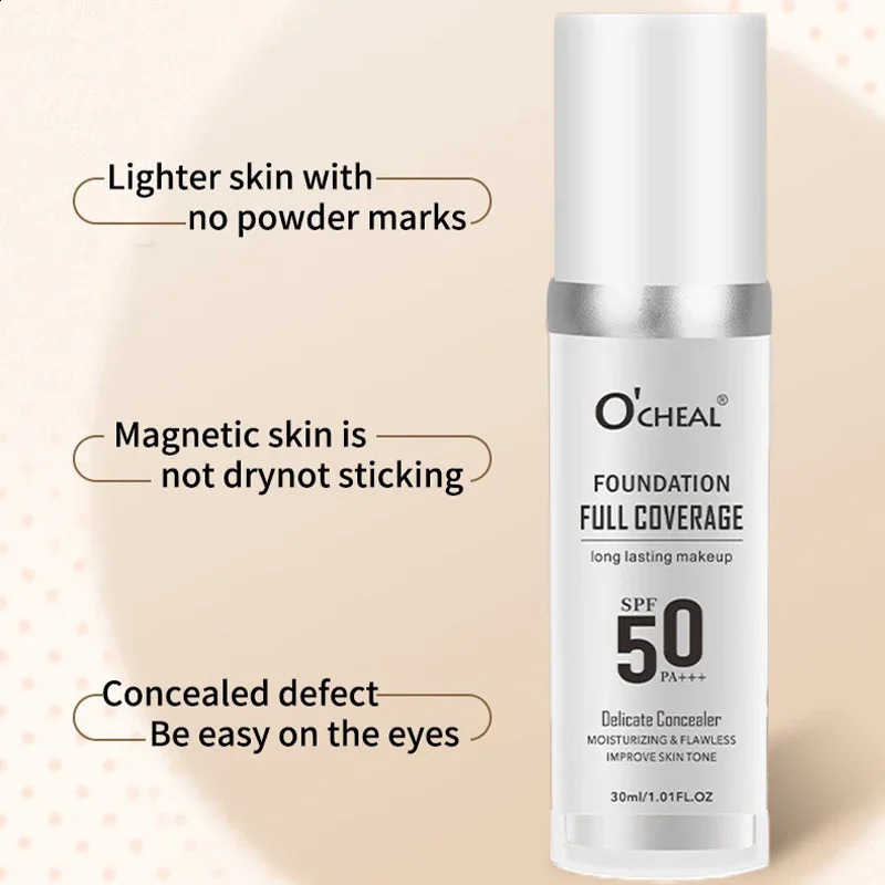 Color Changing Foundation Makeup Concealer Long Lasting Moisturizing Nourishing Oil-Control Skin Face Base Cosmetics 260625 - view 5