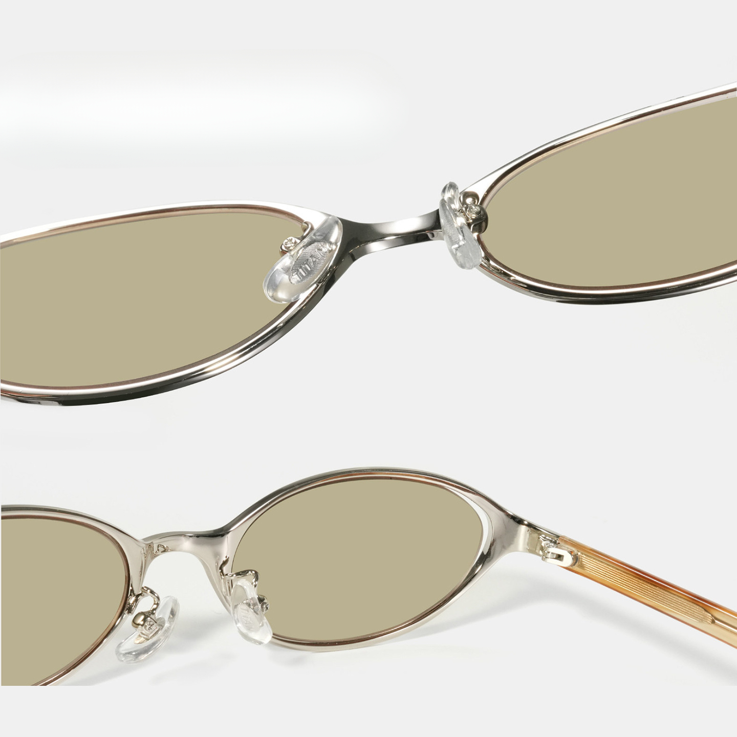 New GM Sunglasses High End Old Money Style Metal Oval Narrow Frame Best Selling Model Moody - view 5