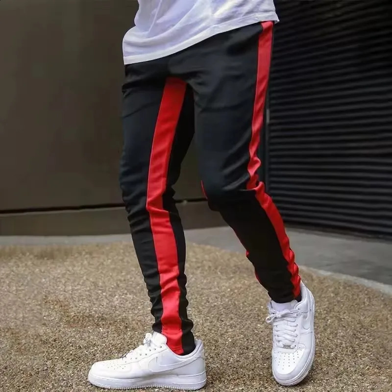 Mens Jogging Running Pants Fitness Sportswear Tracksuit Bottoms Skinny Sweatpants Trouser Black Clothing Gym Sport Pants Men 260626 - view 7