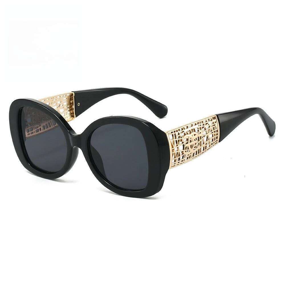 Hot Designer Fashion Women's Premium Retro Sunglasses Large Frame Metal Toad Glasses 26Y0626 - view 3