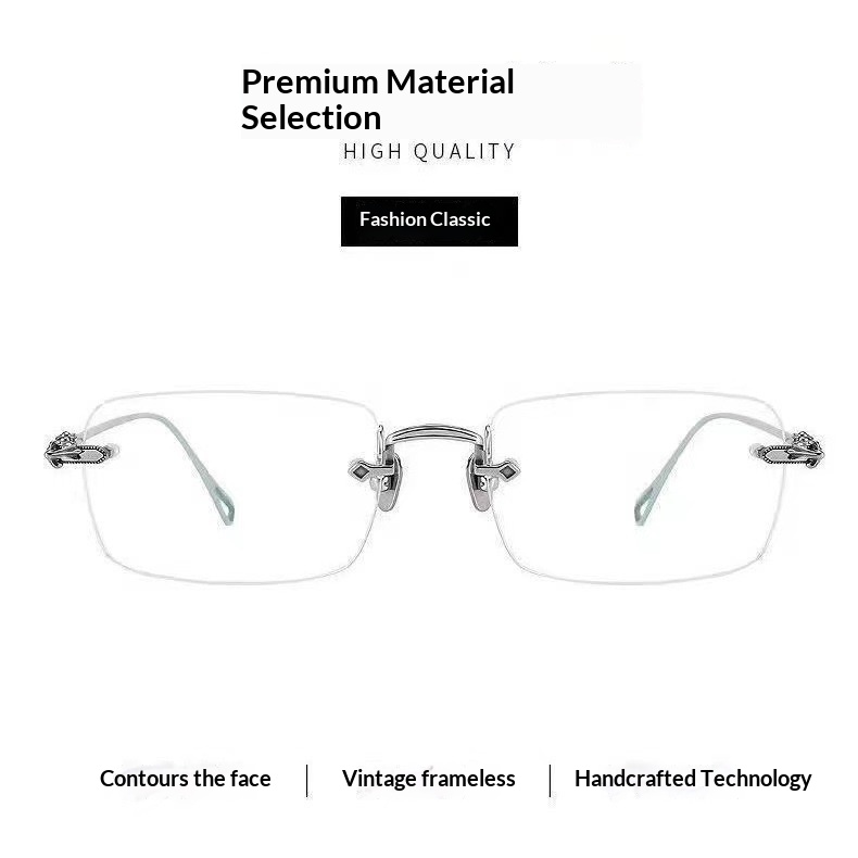 Unisex Color Change Frameless Spectacles with UV Protection Trendy Blue Light Blocking Goggles - view 6