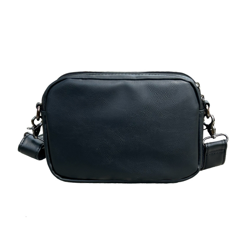 New Korean Style Youth Square Retro Shoulder Fashion Casual Sports Leather Crossbody Messenger Bag High Quality Luxury Bag - view 4