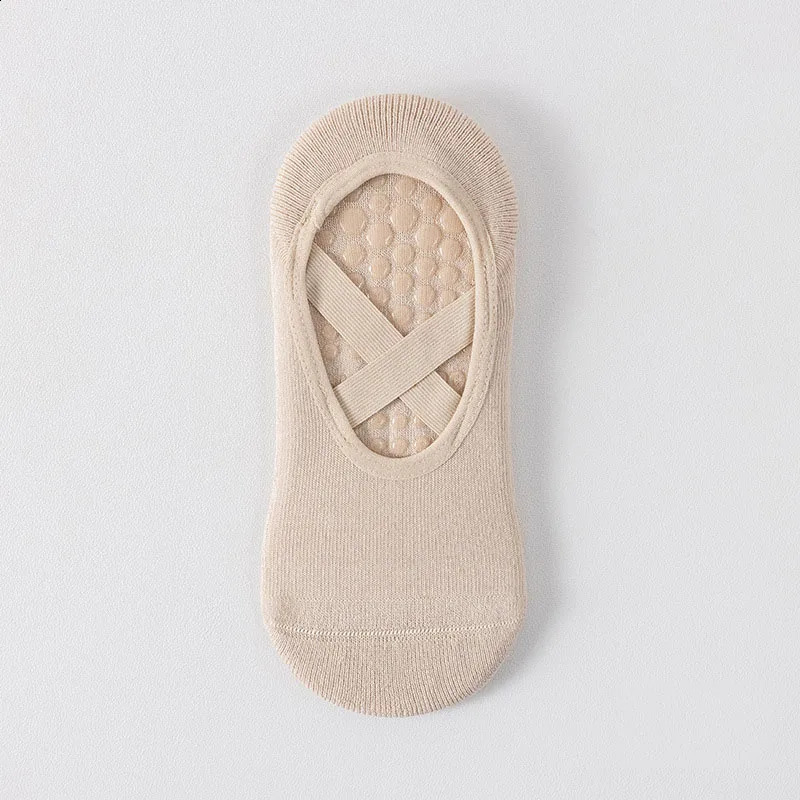 Yoga Pivot Barre Socks Women Cotton Terry Silicone Non-slip Grip Pilates Sock 260626 - view 6
