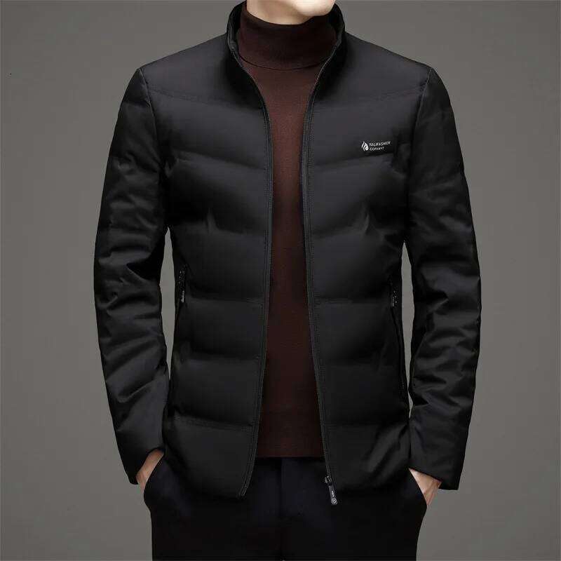 Lightweight 80% White Duck Coat for Stand Collar Winter Down Men Korea Slim Fit Puffer Jacket outerwear JK-011 J260626 - view 4