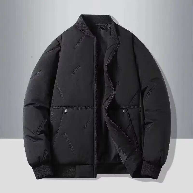New autumn winter collar, men's fashionable and versatile outer warm cotton baseball jacket, J260626 - view 5