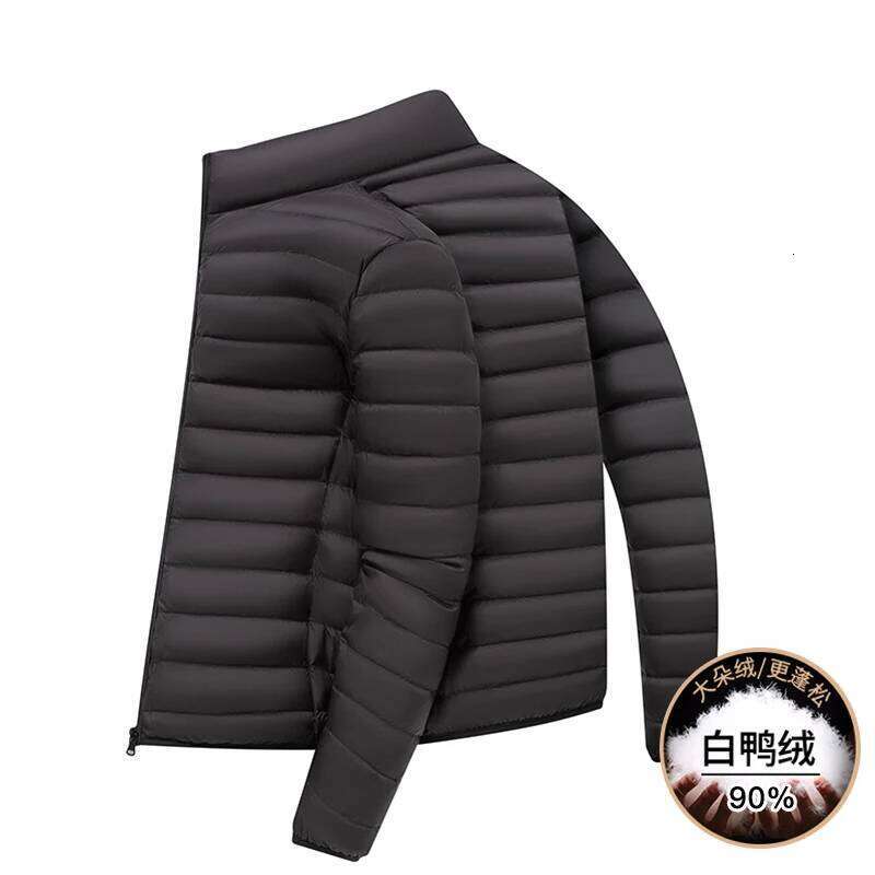 Autumn winter 90 white duck light stand-up collar down jacket for men, fashionable and warm coat W260626