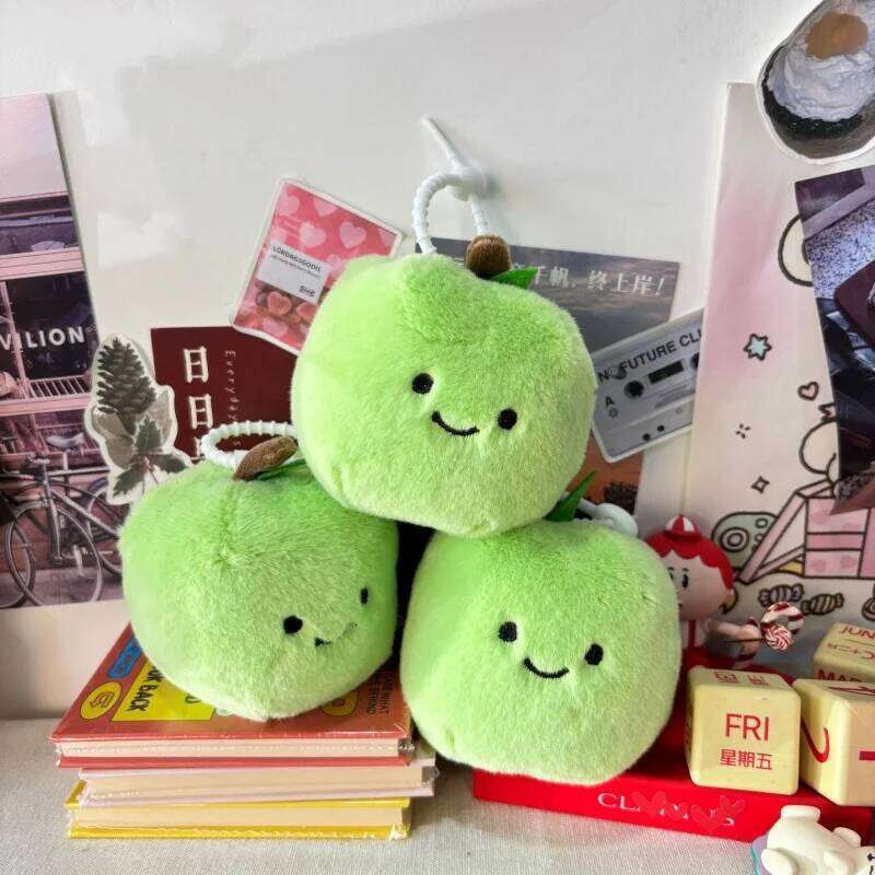 New Green Keychain,Plush Cute Keychain Soft Stuffed Plush Keyring for Kids' Backpack,Purse Fashion Bag Pendant 26Y0626