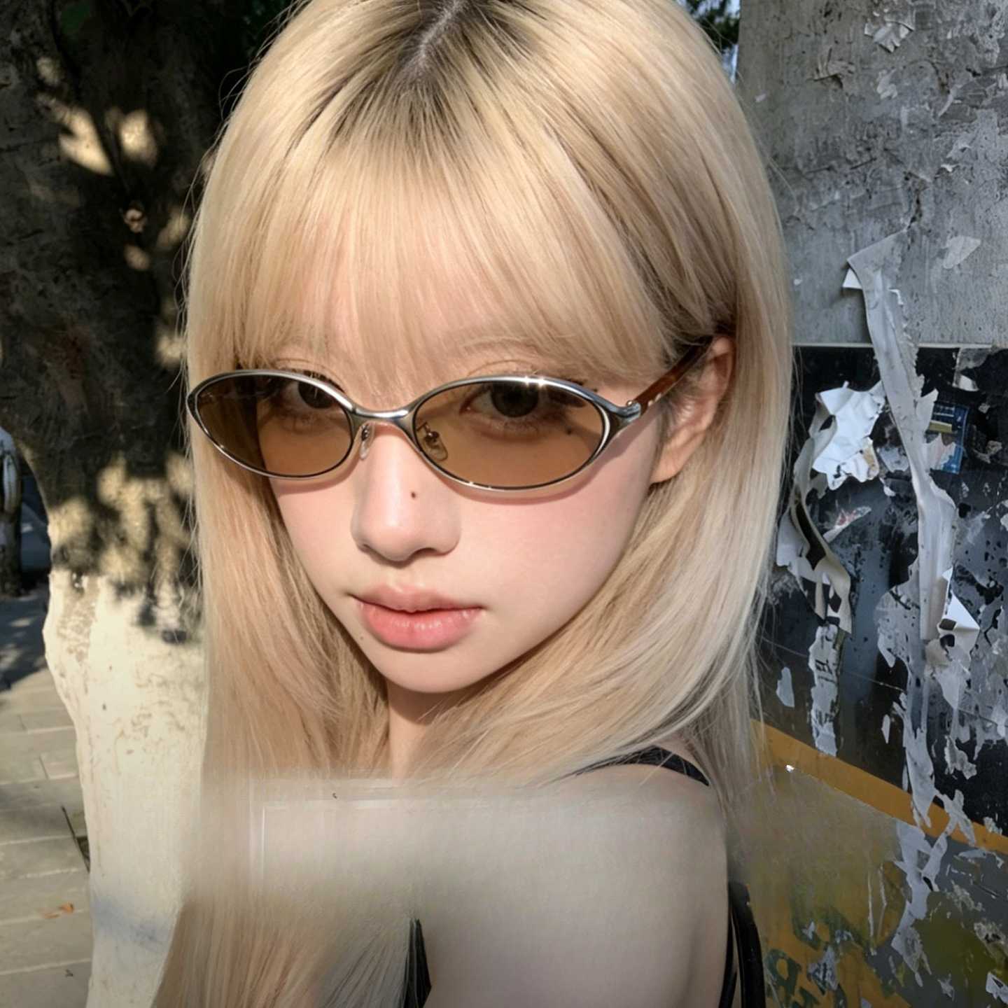 New GM Sunglasses High End Old Money Style Metal Oval Narrow Frame Best Selling Model Moody