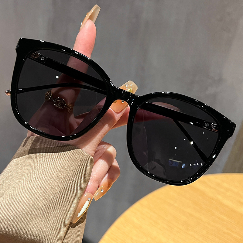 Women s Sunglasses New Model Large Frame Tea Colored Polarized UV Protection Slimming Effect for Large Faces Driving Sunglasses - view 8