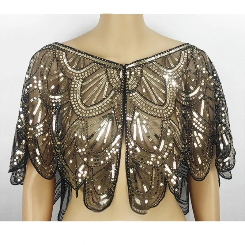 Sequins Lace Shawls s Style Shawls Sunscreen Hollows Out Cloak Tippet For Ladies Shawls Stylish Layering Womens 260625 - view 6