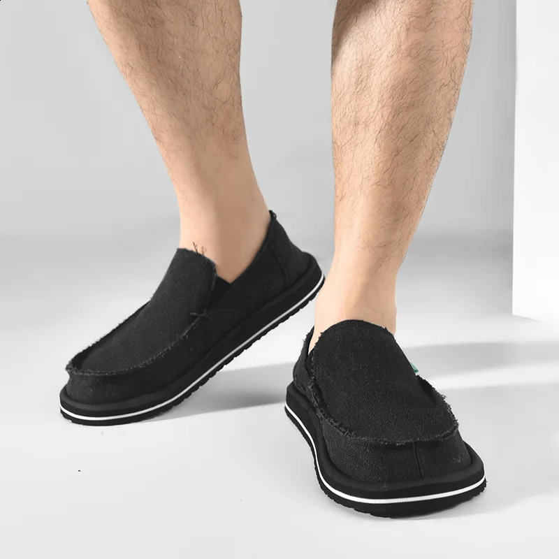 2026 Spring Handmade Canvas Casual Men Shoes Fashion Sneakers Man Loafers Breathable Low Top Flat Shoes Soft Driving 260626 - view 7