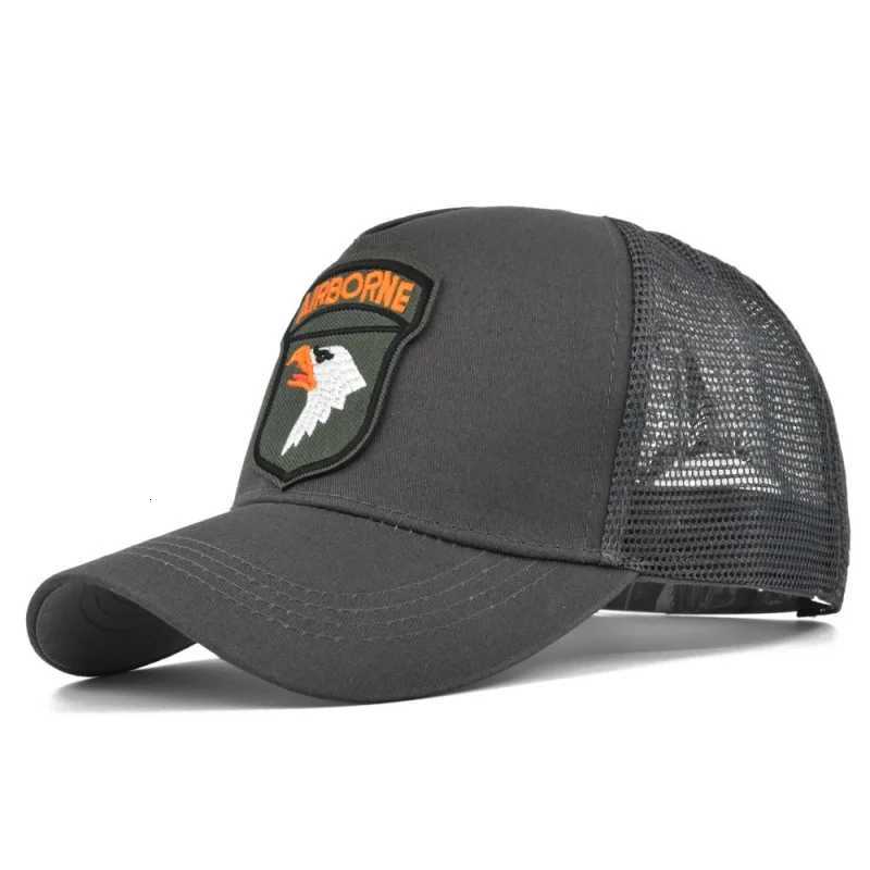 Cartoon baseball with Fashion eagle embroidery duckbill with mesh lining personalized Breathable Trucker sunhat M260626 - view 6