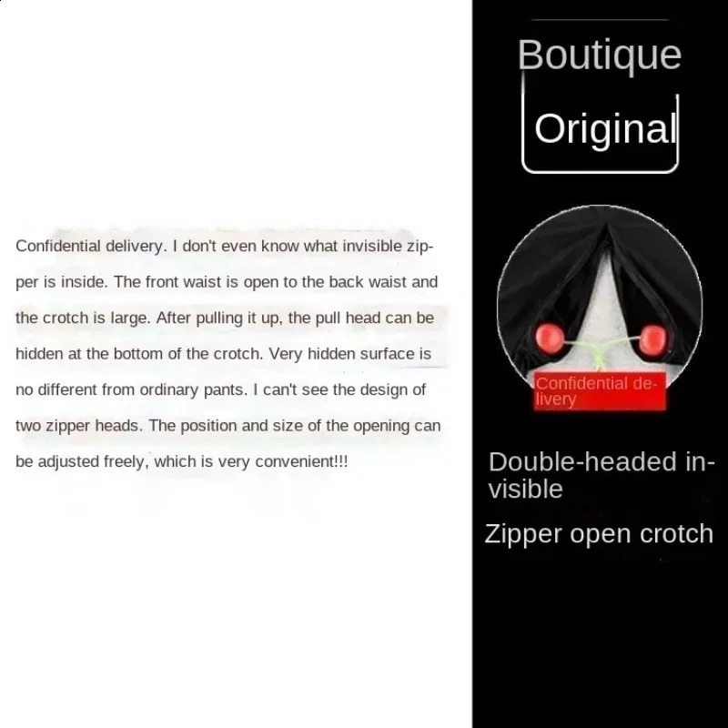 Mens Invisible Zipper Open Crotch Underpants Outdoor Sports Mens Plus Size Casual Shorts Men Zipper Open Crotch Shorts 260623 - view 3