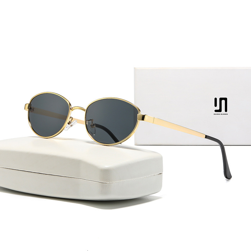 New polygonal a high-end feel, women's cat-eye sunglasses with metal frames, fashionable eyewear wholesale - view 6