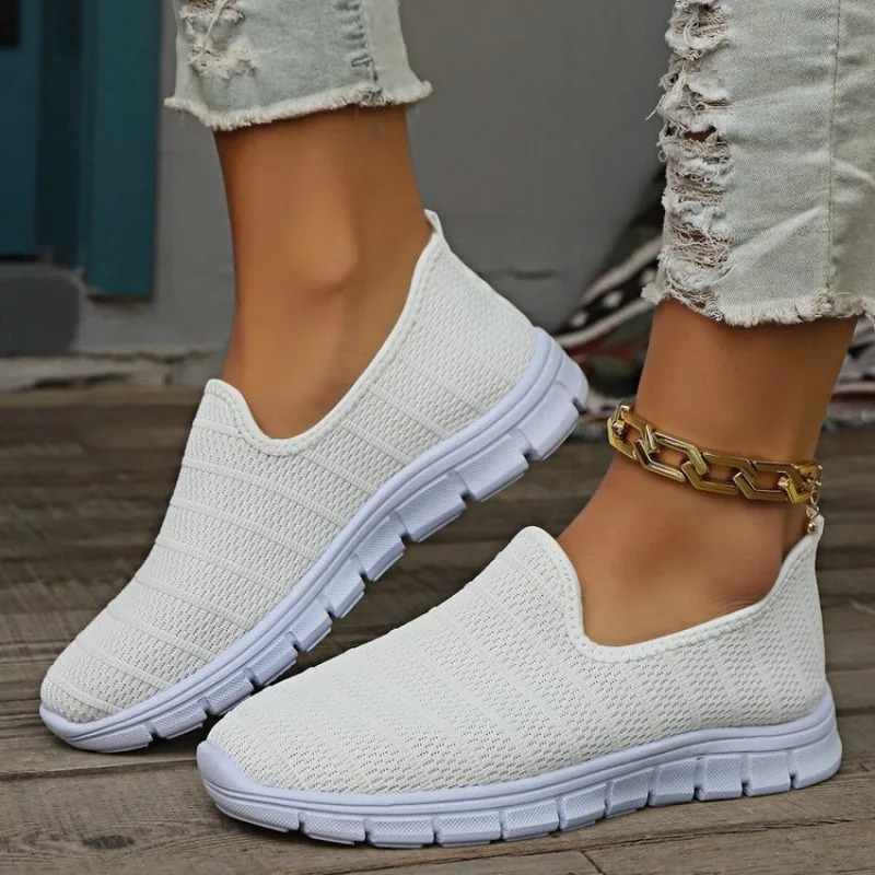 2026 Summer Sneakers Slip On Flat Shoe Womens Fashion Casual Loafers Walking Outdoor Mesh Soft Bottom Sports 260626 - view 3