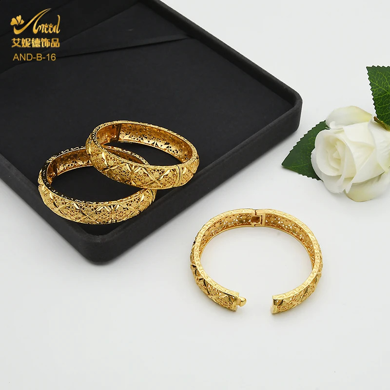 ANIID Dubai 24K Gold Color Hand Bracelet And Bangles Women ner African Charm y High Quality Moroccan Jewelry 260626 - view 6