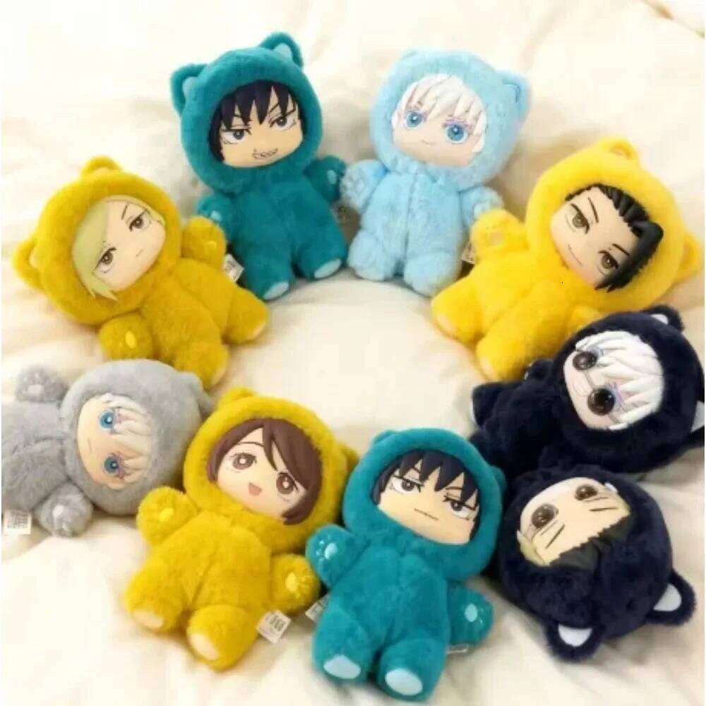 ujutsu Kaisen Gojo Satoru Plush Toy Cute Cat Ear Hoodie Stuffed Doll Anime Figure Collectible Gift for Fans 26Y0626 - view 6
