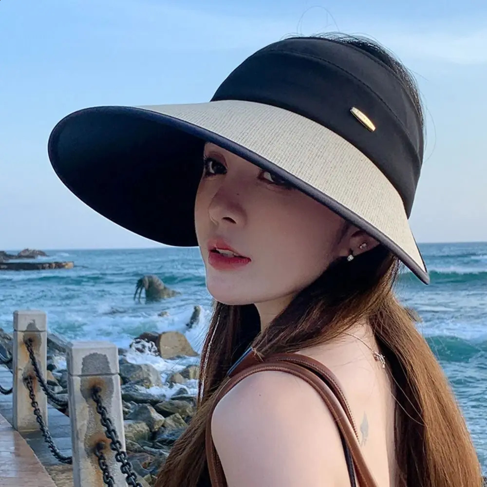 Anti-Sun Empty Top Hat Anti-UV Breathable Sunshade Hat UPF50 Foldable Sun UV Protection Cap for Summer 260625 - view 4