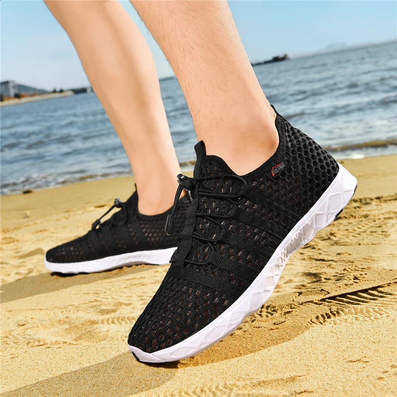 Mens Mesh Breathable Casual Shoes Outdoor Beach Water Lightweight Suixi 260626 - view 5