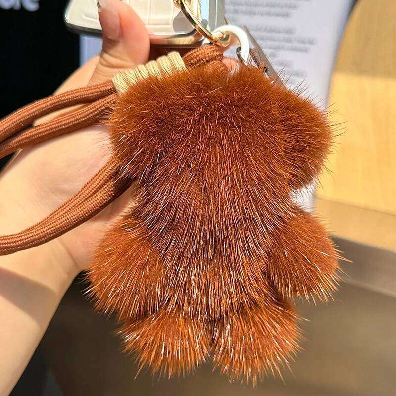 Violent Car Hanging Backpack Creative Little Bear Plush Keychain Gift For Phone 26Y0626 - view 7