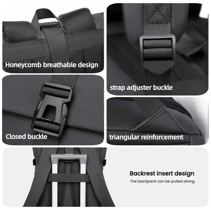 Large Fashionable Business Commuter Backpack Capacity Mens Commuter Backpack Outdoor Travel Backpack Bag Business Computer Bag M260626 - view 6