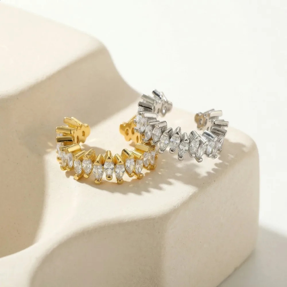 No Piercing Ear Cuffs y Irregular CZ CShape Clip Earrings for Women Vintage French Korean Y2K Statement Valentine Jewelry 260623 - view 7