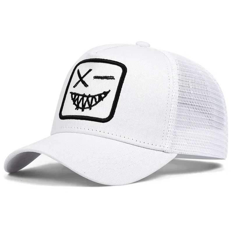 Teeth Unisex Face X Smiling Embroidery Baseball Net Caps Spring Summer Outdoor Sunscreen Hat Adjustable Casual Trucker Hats M260626 - view 4