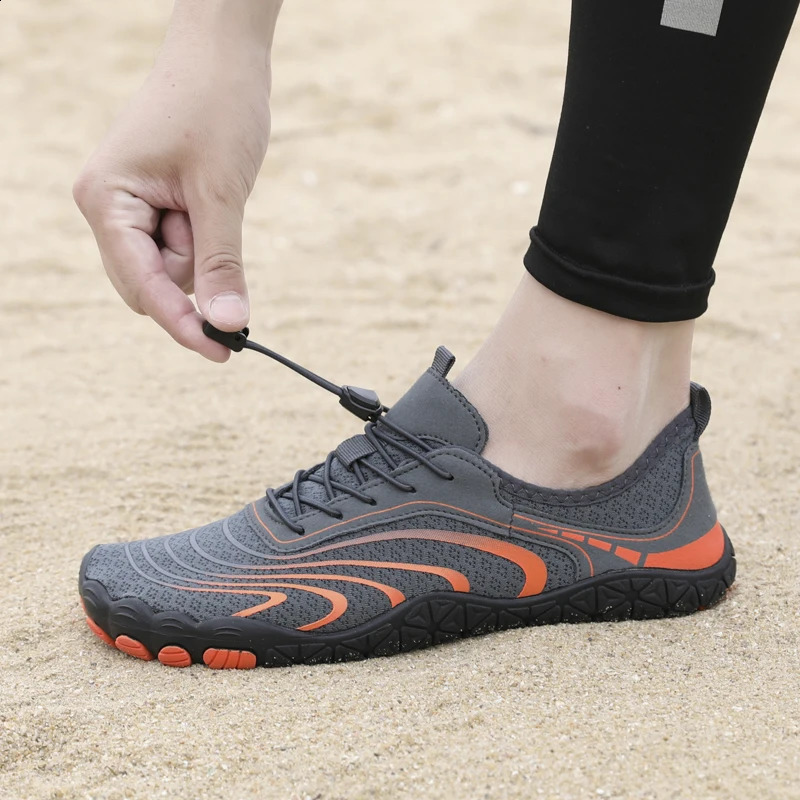 Grey Water Shoes Quick Dry NonSlip Aqua Lightweight Barefoot Beach Sneakers for Men And Women Swimming Surfing Hiking 260626 - view 7